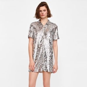 Zara sequin dress